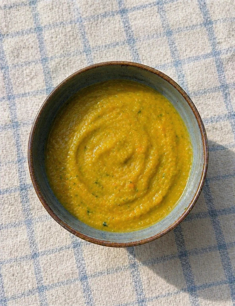 Courgette, wortel & kamillethee